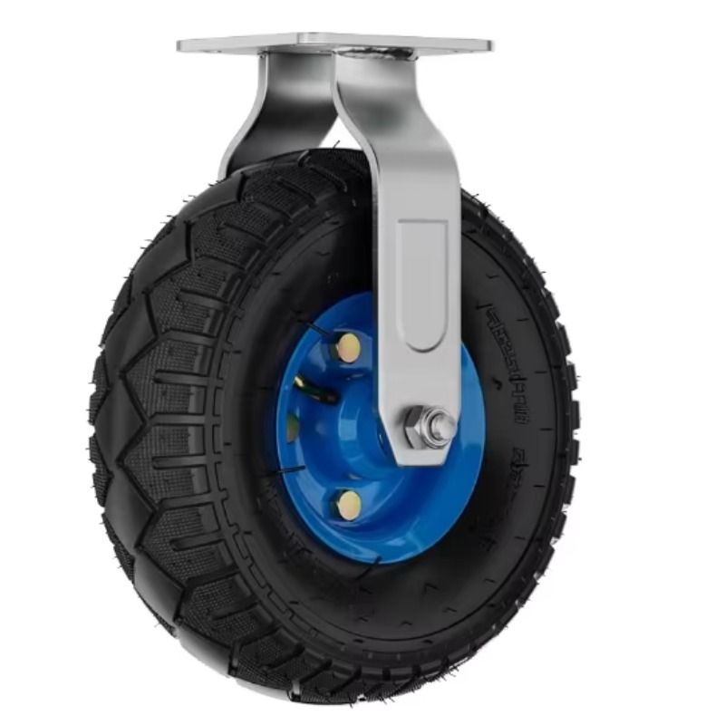 Caster Wheel - Hanak78 Fixed Rubber Caster Wheel, 6‑Inch
