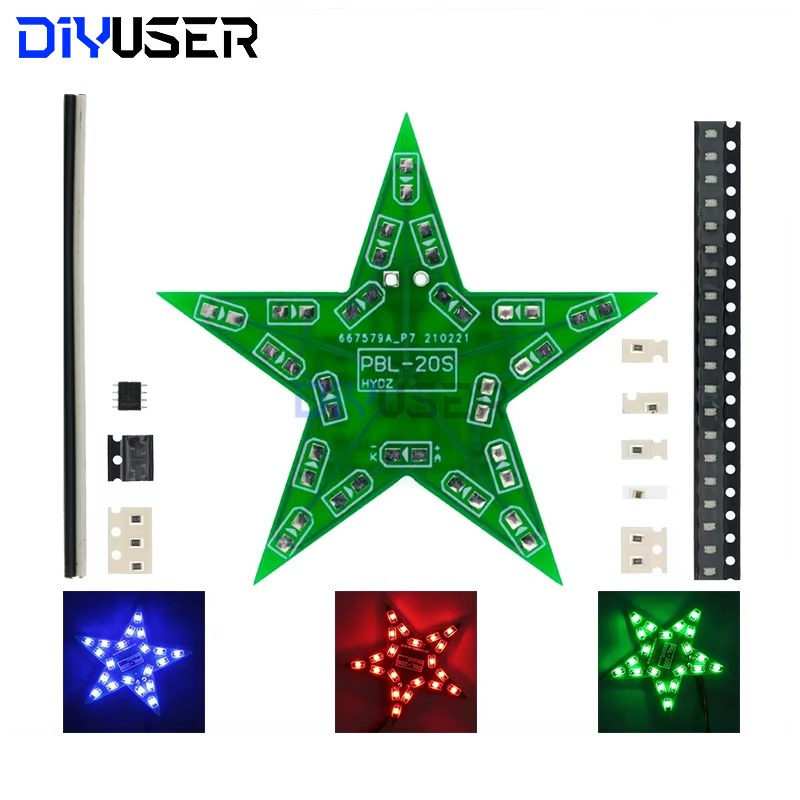 Line Follower Robot - Students Training DIY Kit Five-Pointed Star