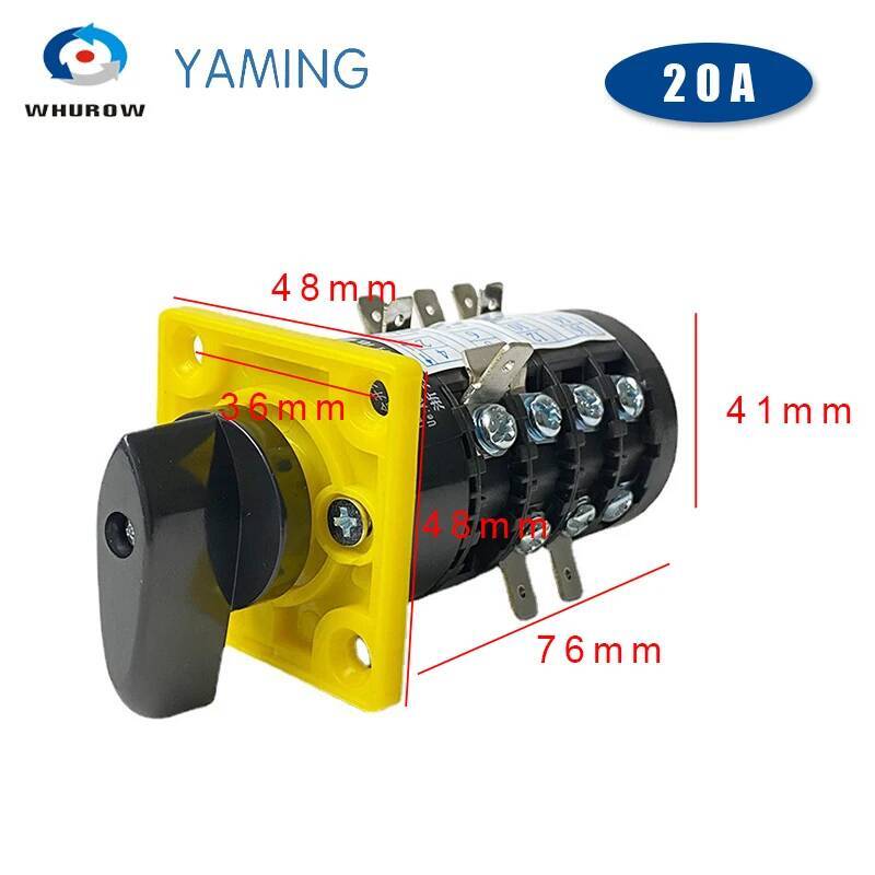 Geared Motor - HZ5B-20/4DG Three Positions Rotary Cam Switch