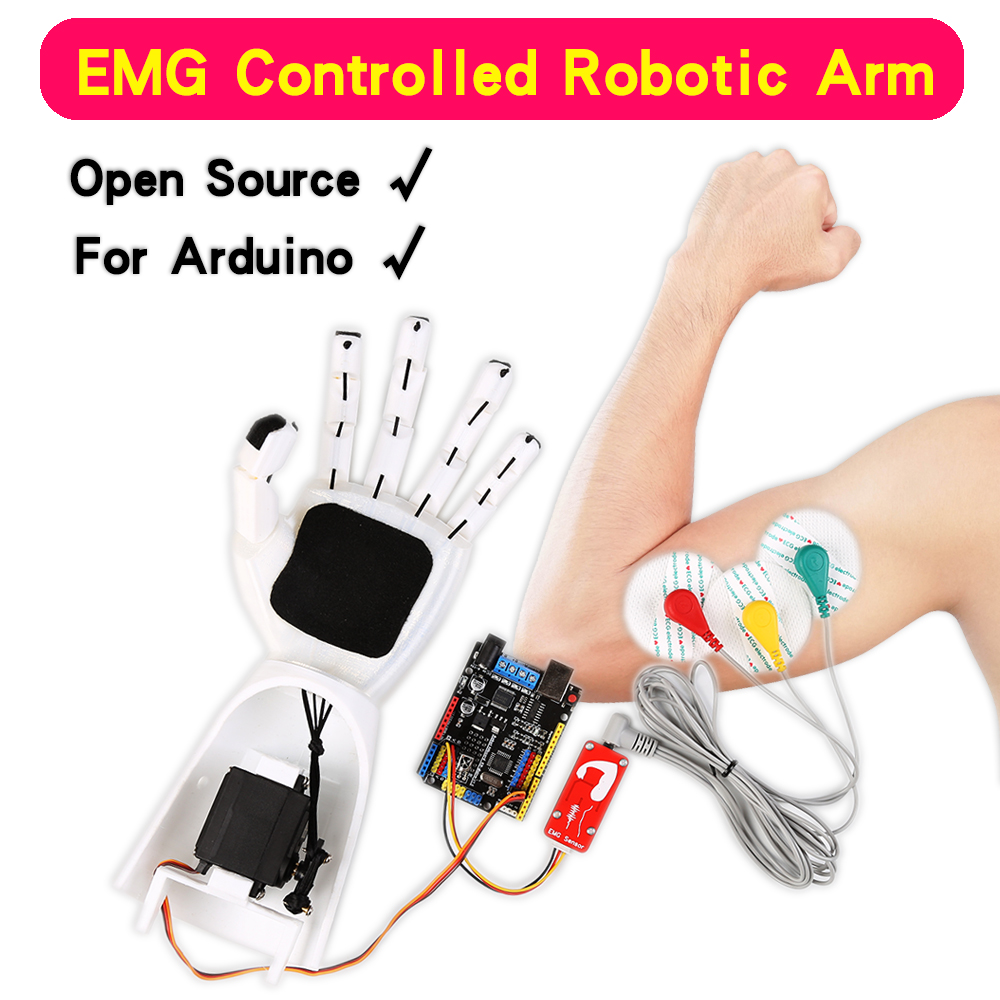 EMG Sensor Robotic Arm Electri - огляд і ціна Robot Arm Kit