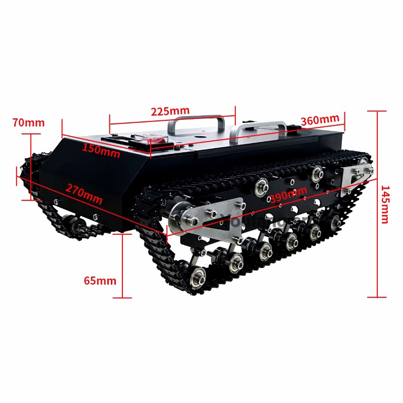 30kg Load RC Tank Chassis Meta - огляд і ціна Stm32 Robot