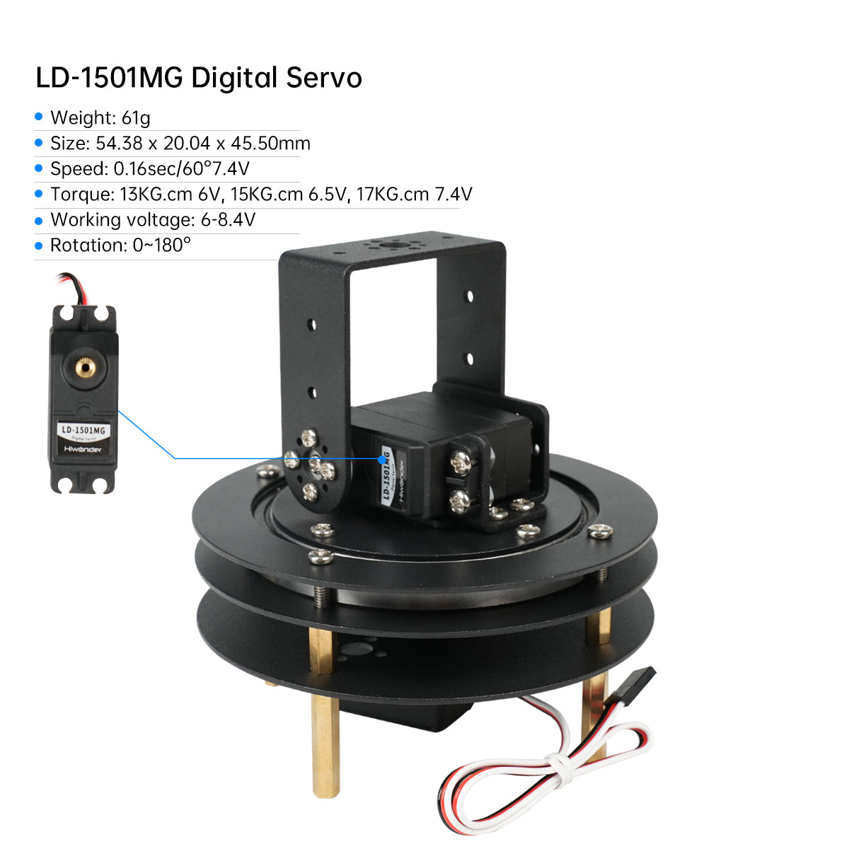 Hiwonder Unassembled 2 DOF Pan - огляд і ціна Servo Bracket