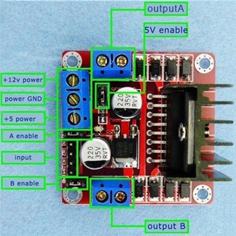Robot Breadboard L298N Motor D - огляд і ціна Motor Driver L298N