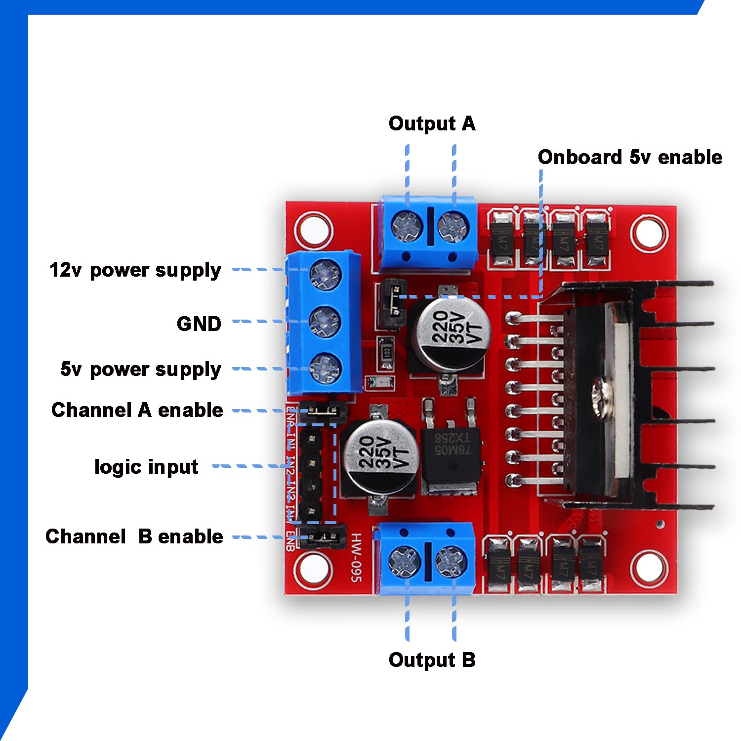 L298N Motor Drive Controller B - огляд і ціна Motor Driver L298N