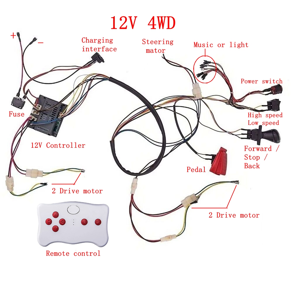 Child electric car DIY modifie - огляд і ціна Robot Car Kit