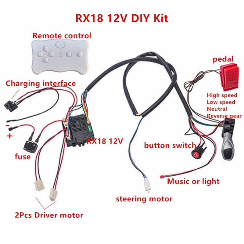Child electric car DIY modifie - огляд і ціна Robot Car Kit