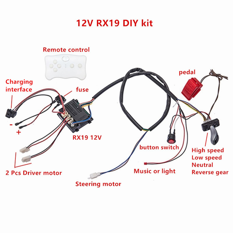 Child electric car DIY modifie - огляд і ціна Robot Car Kit