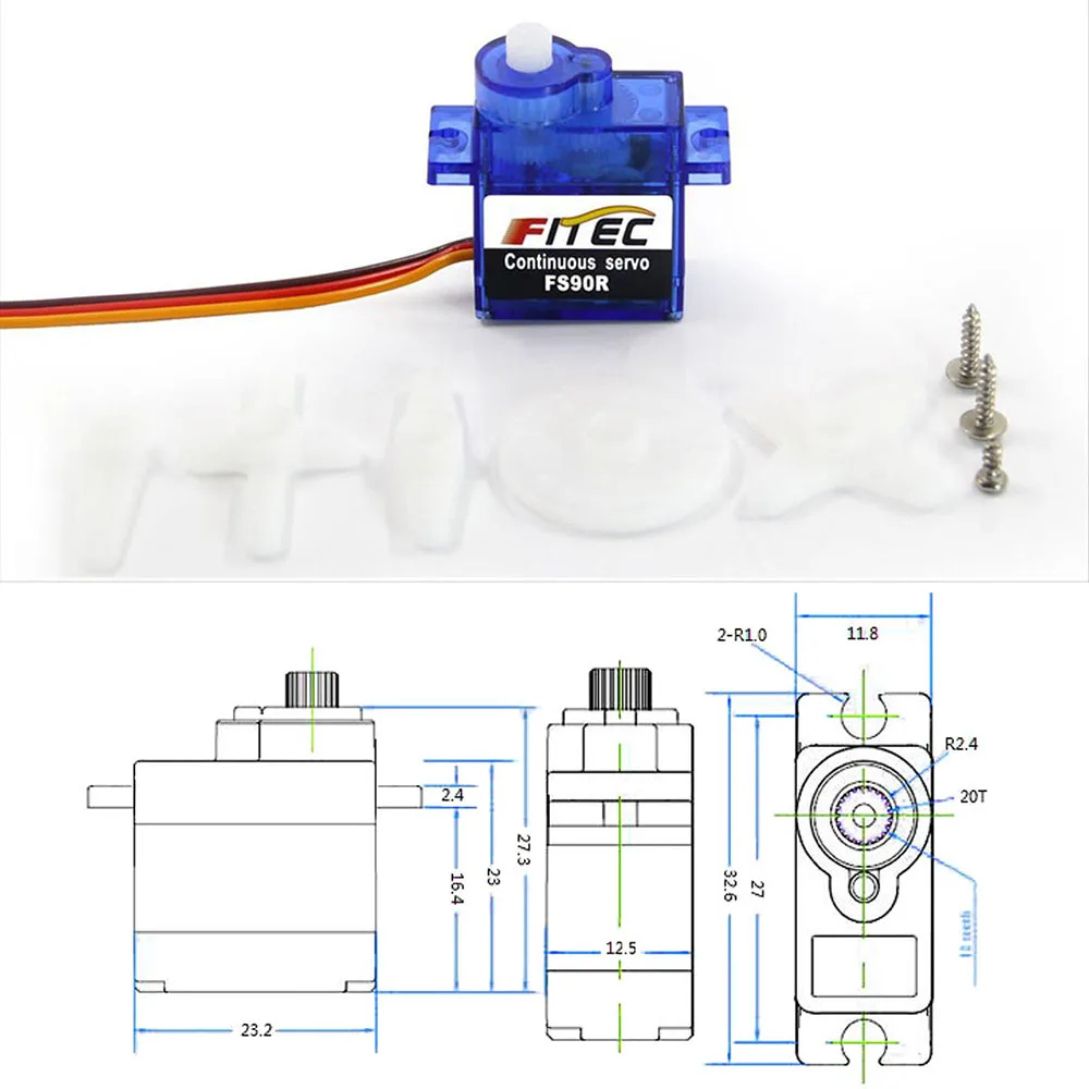 Feetech Mini FS90R Micro Servo - огляд і ціна Micro Servo
