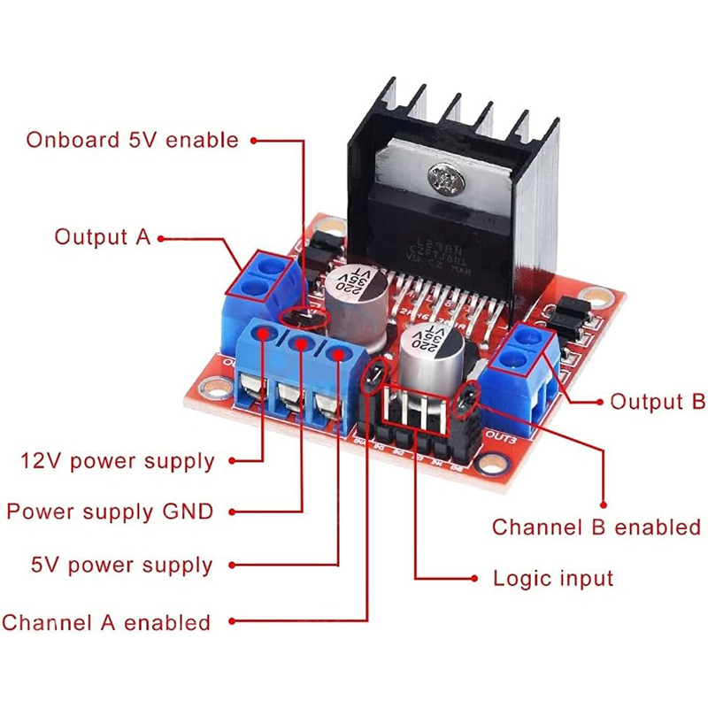 L298N driver board module L298 - огляд і ціна Motor Driver L298N