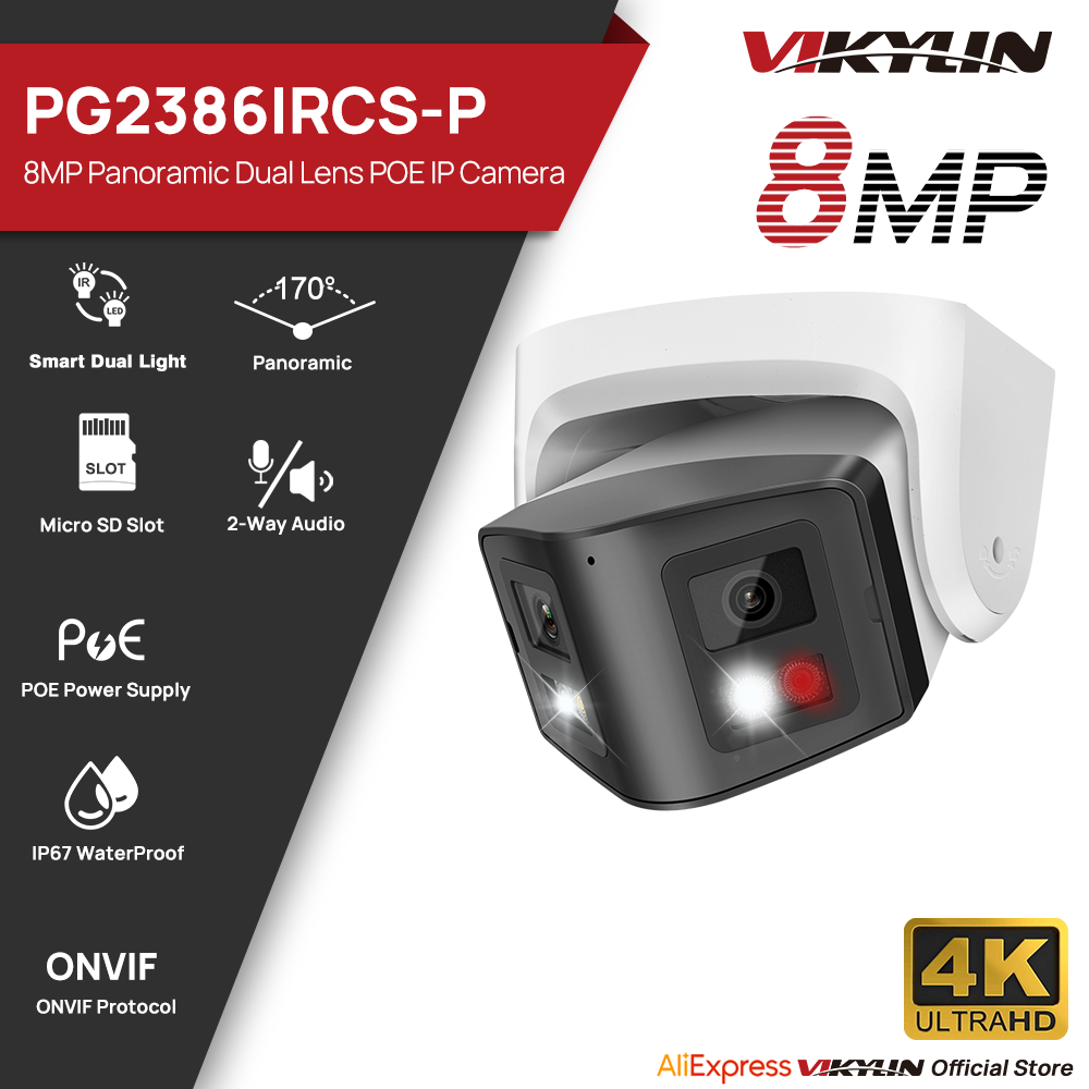 Vikylin 8MP Panoramic Smart Du - огляд і ціна Pan Tilt Bracket