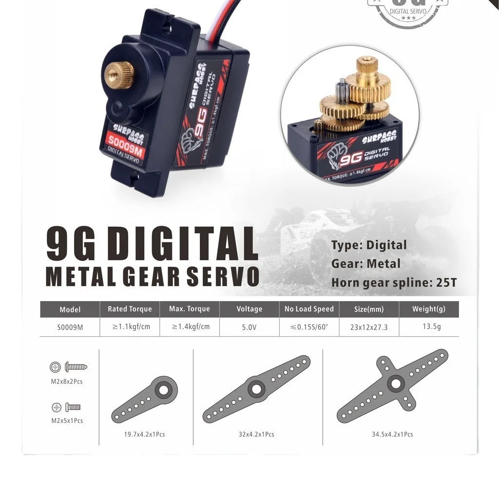 RC Digital Micro Servo 2g 3.7g - огляд і ціна Micro Servo