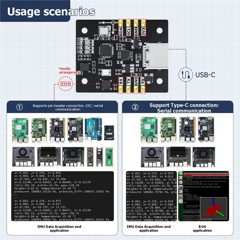 B92B 10-Axis IMU Sensor Module - огляд і ціна Ros Robot