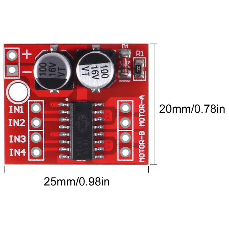 10PCS L298N Mini DC Motor Driv - огляд і ціна Motor Driver L298N