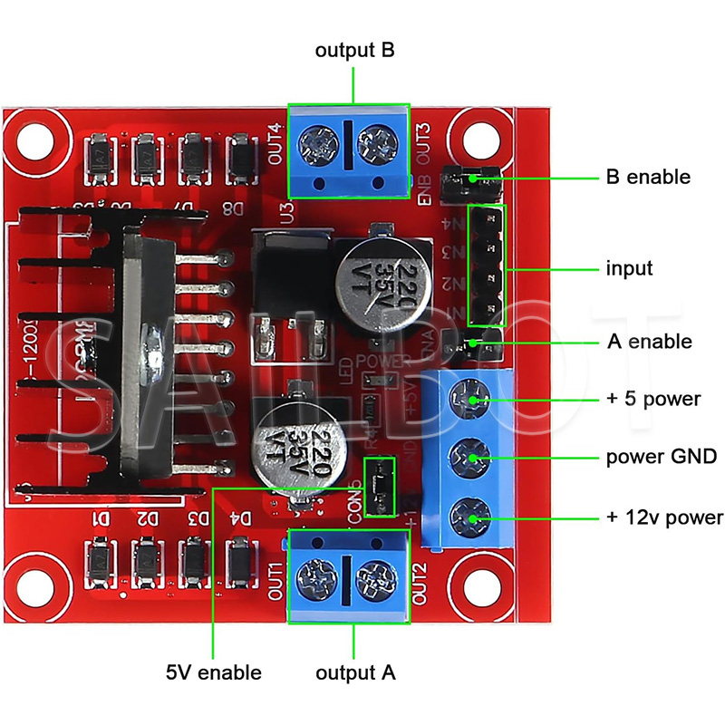 1/5/10PCS L298N DC Motor Drive - огляд і ціна Motor Driver L298N