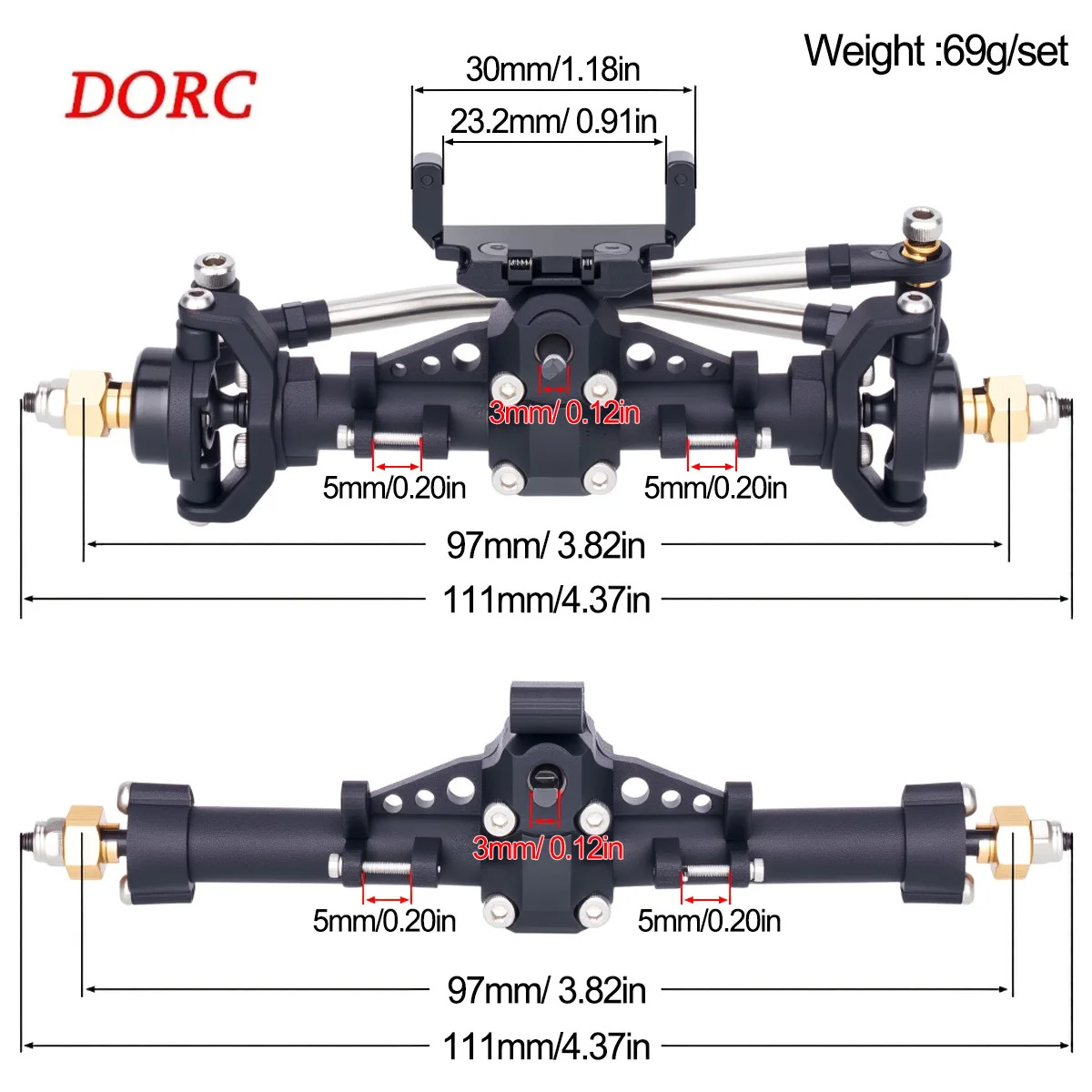 1Set Plastic Axles w/ Servo Mo - огляд і ціна Servo Kit