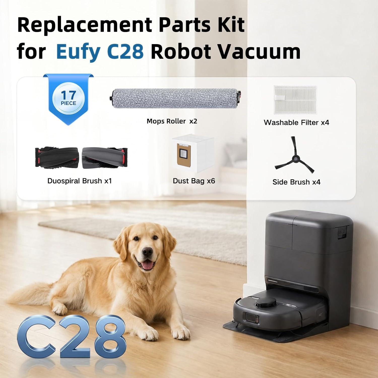 Replacement Parts for Eufy C28 - огляд і ціна Robot Vacuum
