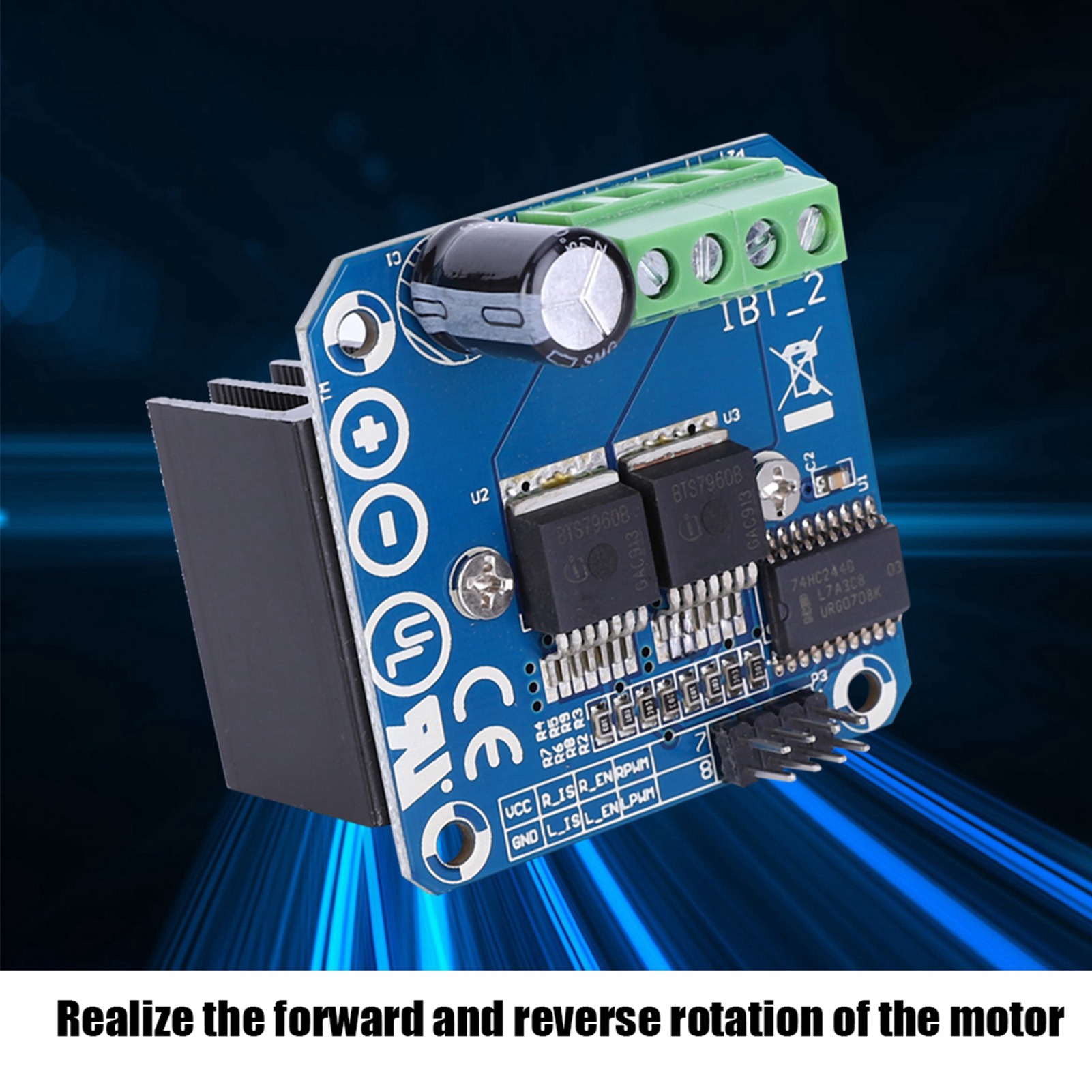BTS7960 43A Motor Drive Module - огляд і ціна Motor Driver Module