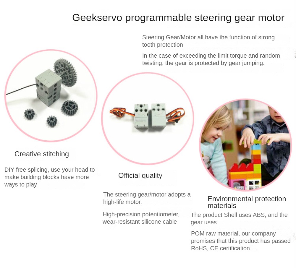 1/2/4PCS 2KG Geek Servo 360 De - огляд і ціна Microbit