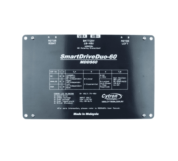 MDDS60 60Amp 7V-45V SmartDrive - огляд і ціна Motor Driver Module