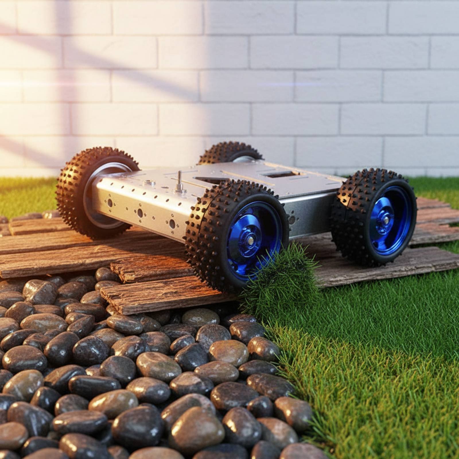 4WD Smart Car Chassis 1.5KG Lo - огляд і ціна Robot Wheel