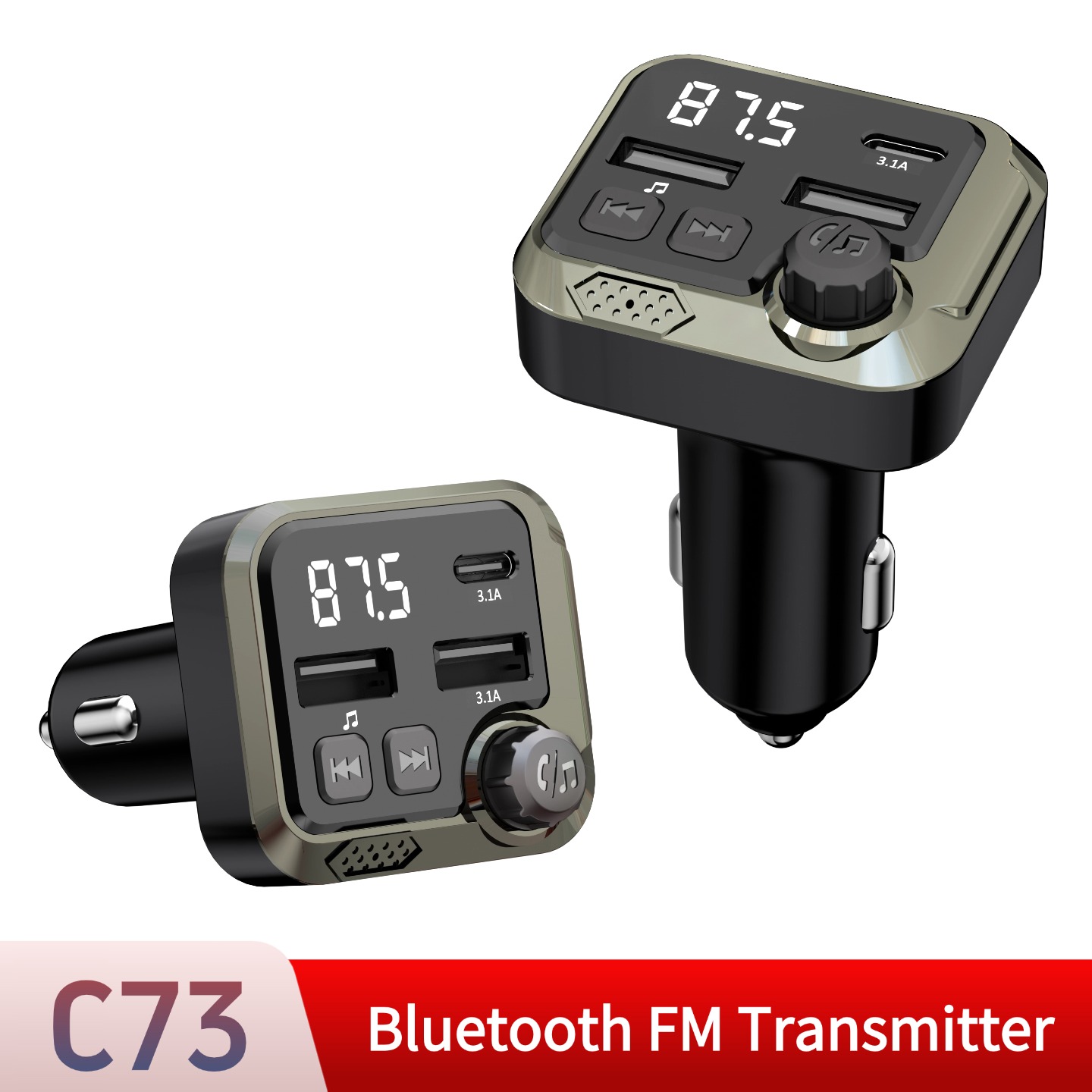 Bluetooth Car FM Transmitter H - огляд і ціна Robot Bluetooth Car