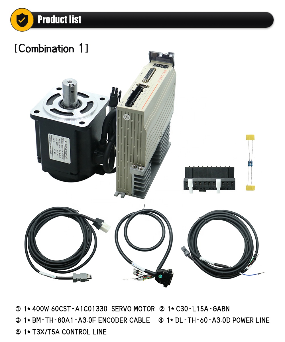60mm 400W 220V 2.8A 1.27NM AC  - огляд і ціна Servo Kit