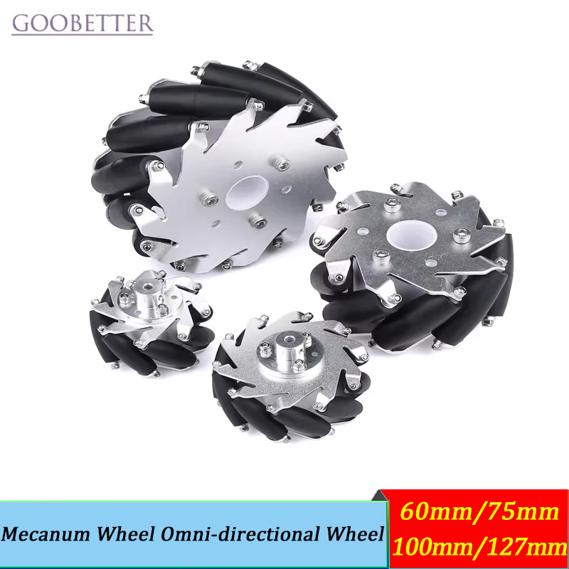 4pcs 60-127mm Mecanum Wheels O - огляд і ціна Ros Robot