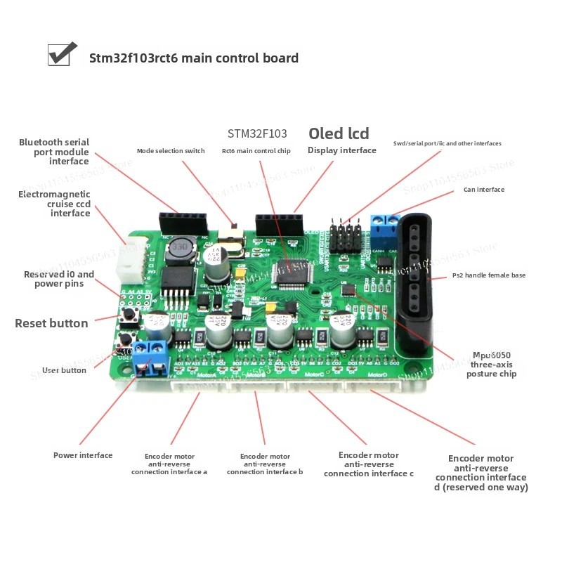 32-bit MCU Main Control Board  - огляд і ціна Line Follower Robot