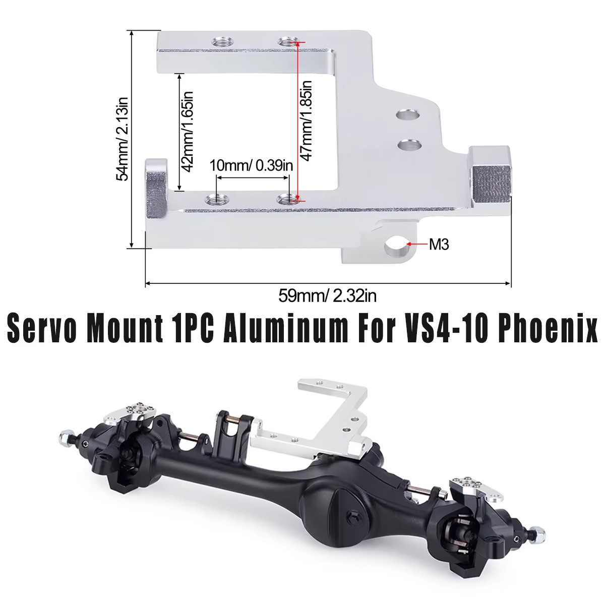 1PC Aluminum Servo Mount Brack - огляд і ціна Servo Bracket