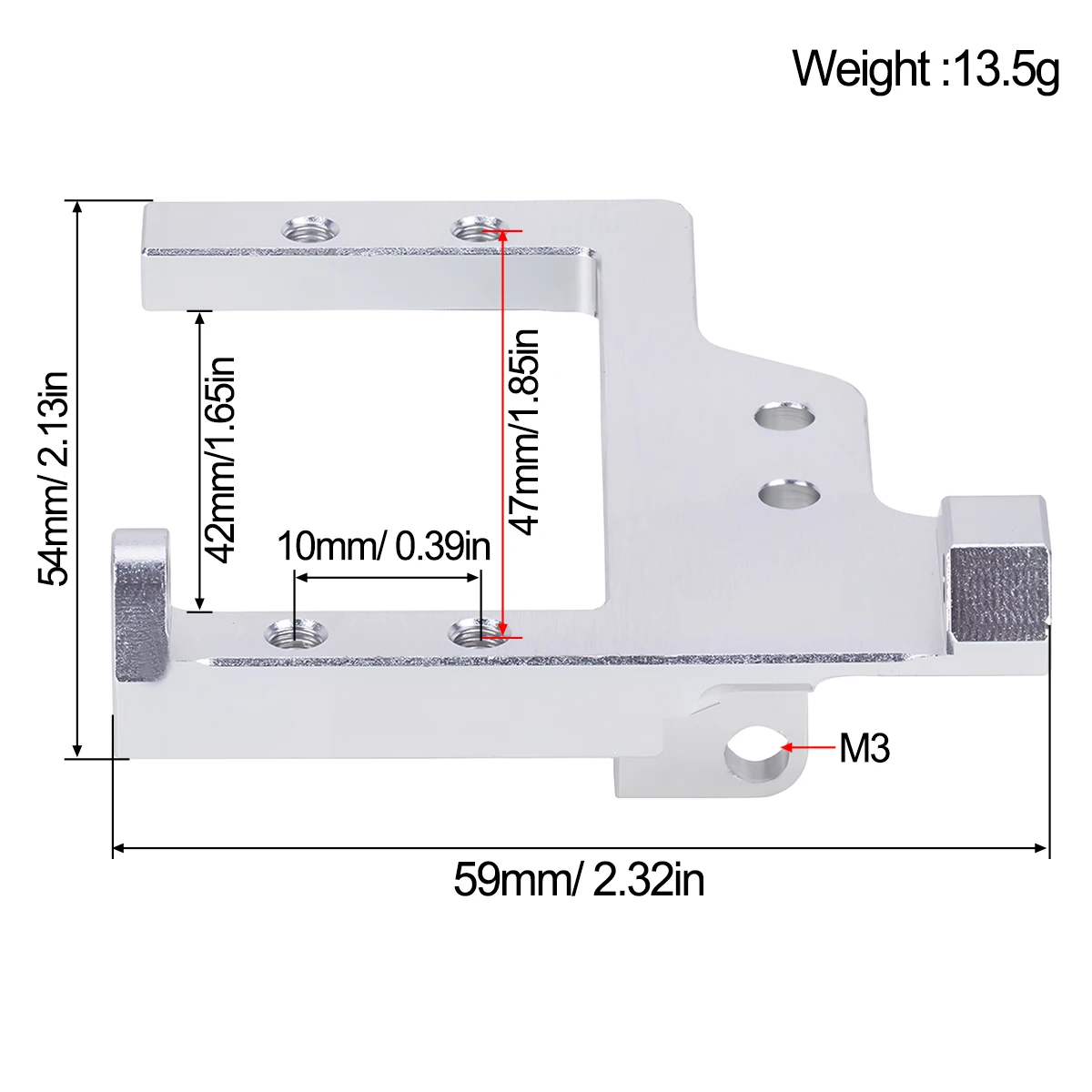 1PC Aluminum Servo Mount Brack - огляд і ціна Servo Bracket