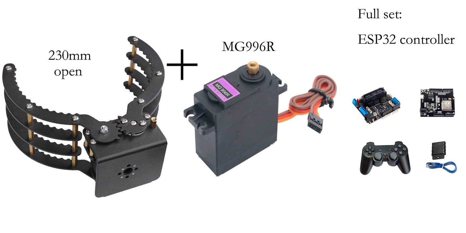 230mm Opening Mechanical Claw  - огляд і ціна Robot Gripper Claw