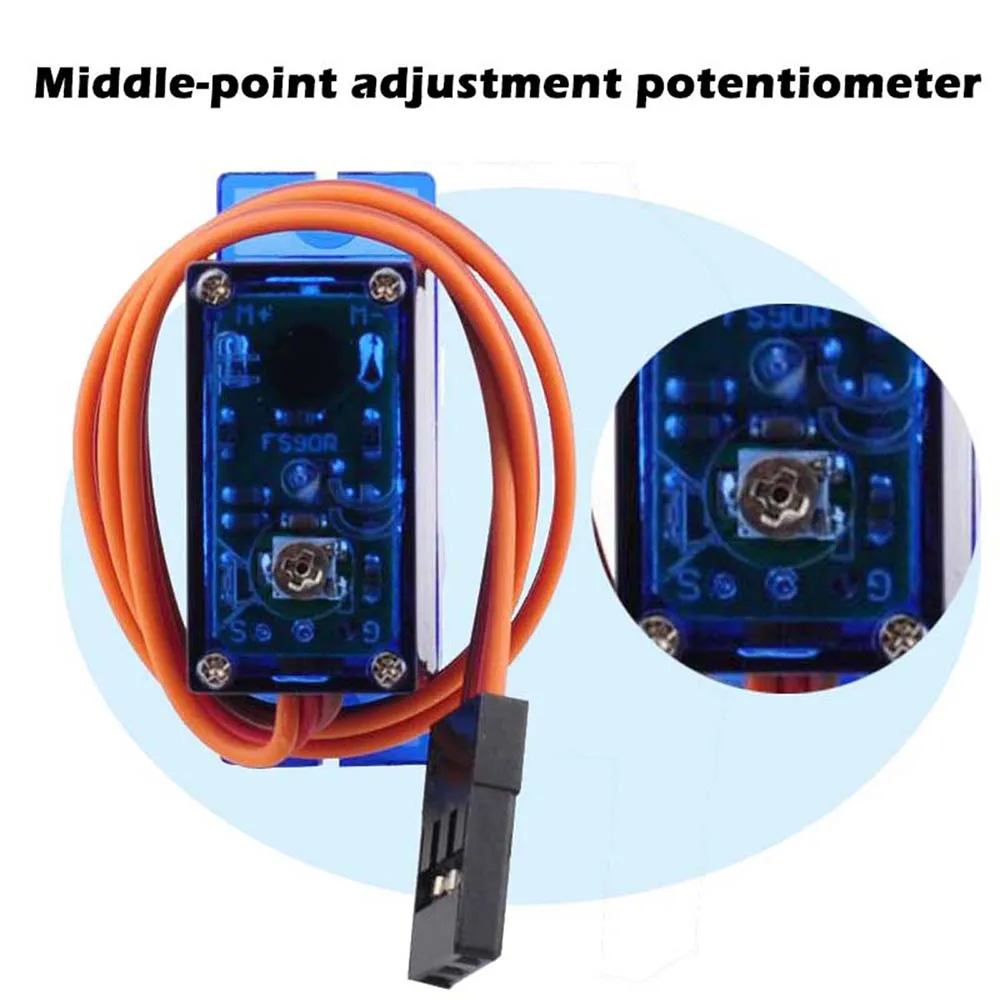 4Sets Feetech FS90R Servo 360  - огляд і ціна Micro Servo