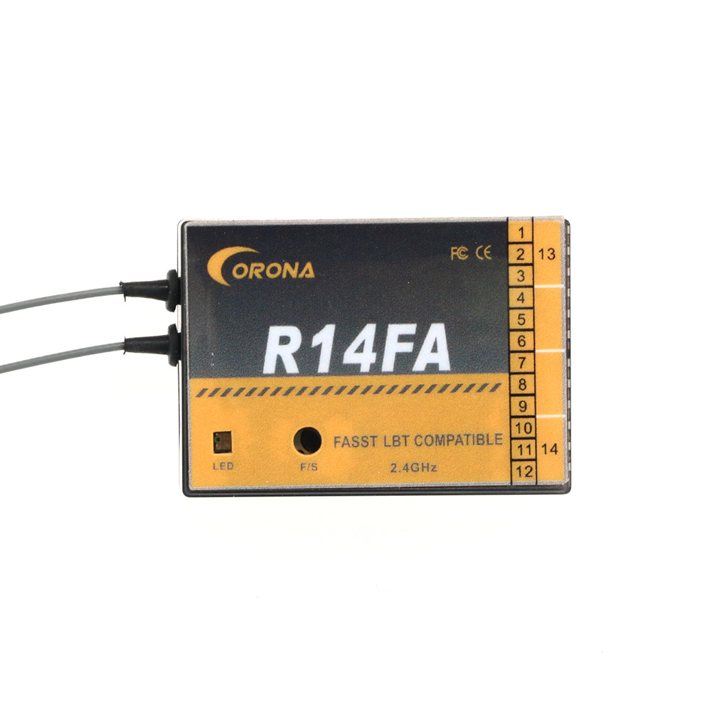 Corona R14FA 14CH RC Model Rec - огляд і ціна Micro Servo