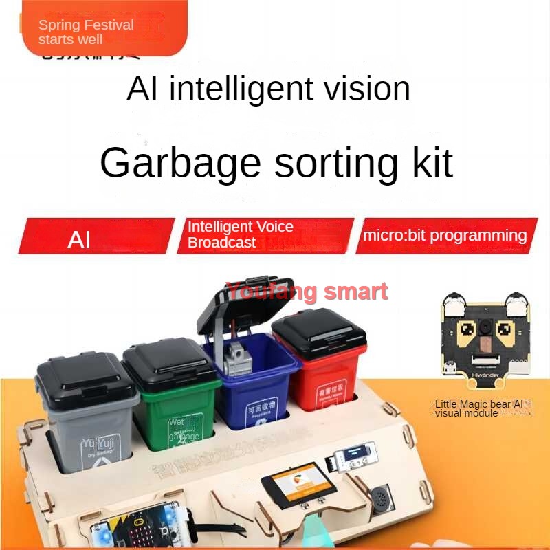 Waste Sorting Robot Kit AI Vis - огляд і ціна Microbit