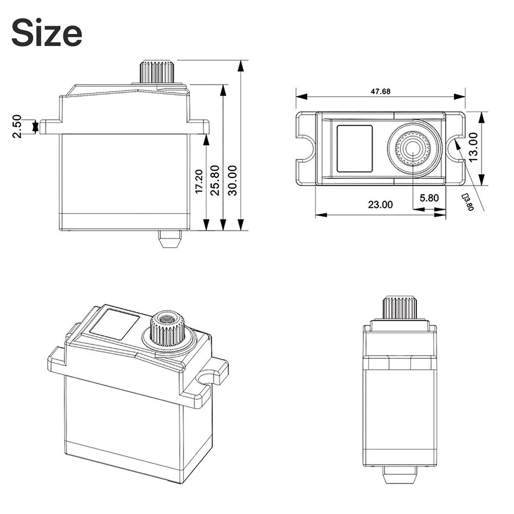 9imod 2065 7KG Digital Micro S - огляд і ціна Micro Servo