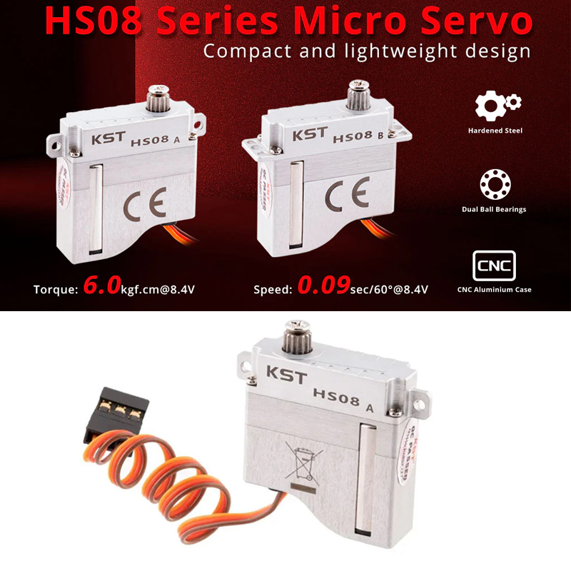 KST HS08A / HS08B HV Digital M - огляд і ціна Micro Servo